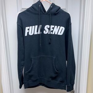 FULL SEND Black Logo Hoodie | Size M | Classic Drop
